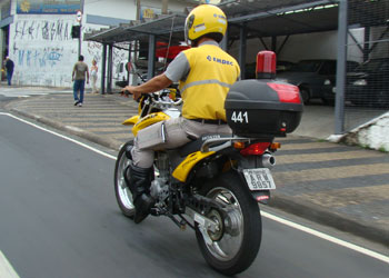 Agente da Mobilidade Urbana em ação