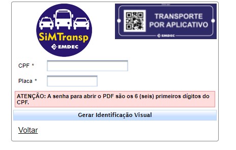 Motoristas que prestam o serviço no município já podem gerar o QR Code no site da Emdec, na seção Transporte por Aplicativos. 
