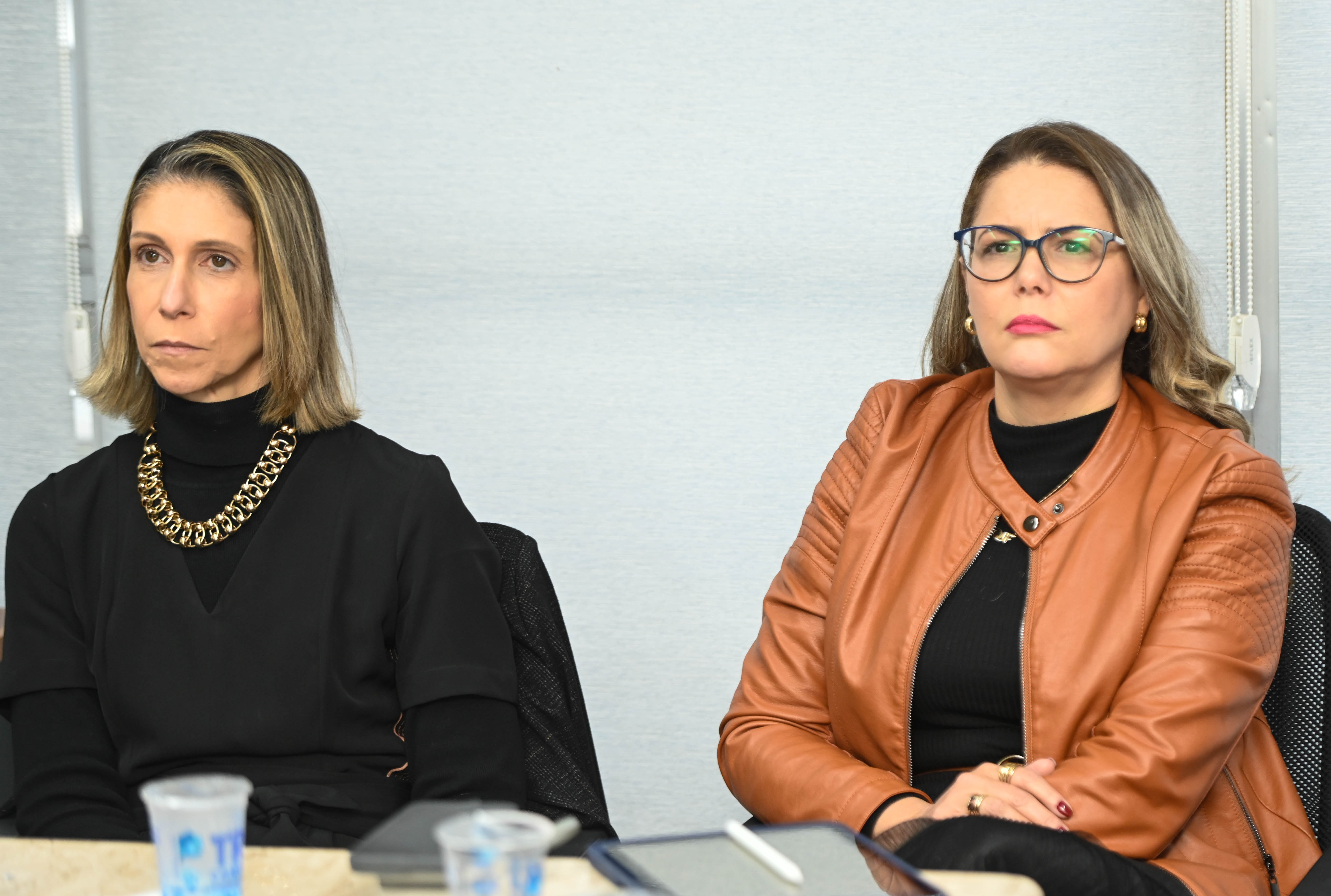 Andrezza Rosalem e Vandecleya Moro durante encontro para avaliação do SuperAção e fortalecimento da parceria entre Campinas e Estado.