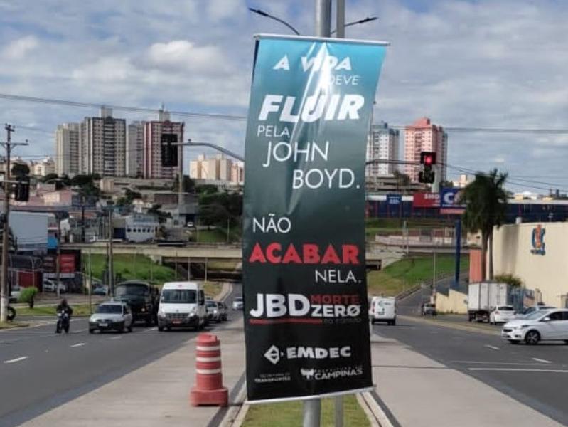 Banners reforçam mensagens