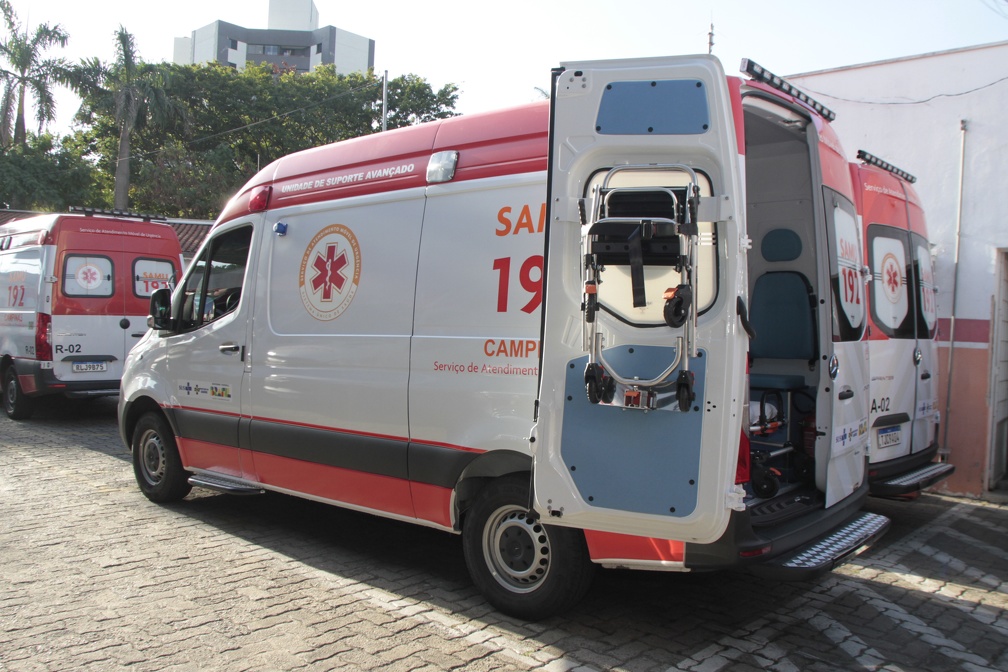 Quinze novas ambulâncias começaram a ser usadas pelo Samu de Campinas
