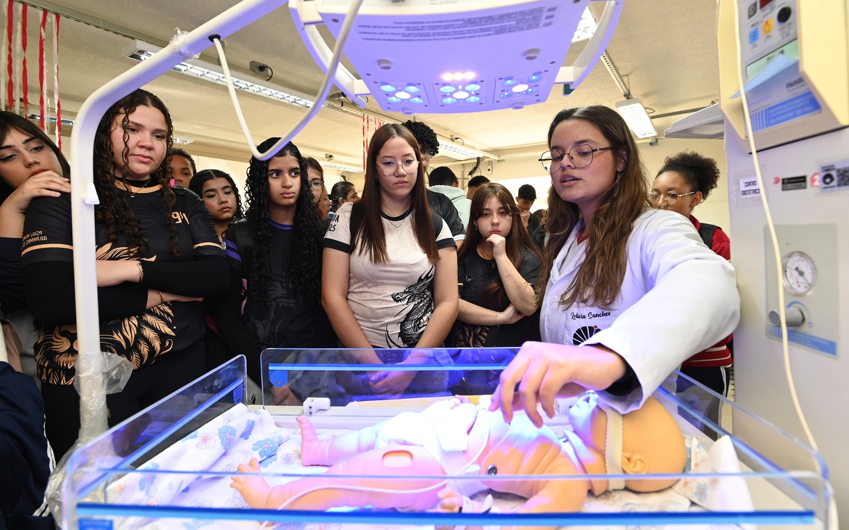 Alunos da rede municipal durante o ExpoCotuca 2025