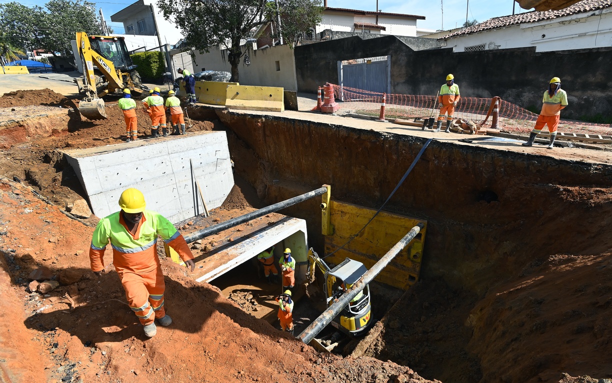 RP-1, popularmente conhecido como "piscinão", terá capacidade para 120 milhões de litros de água