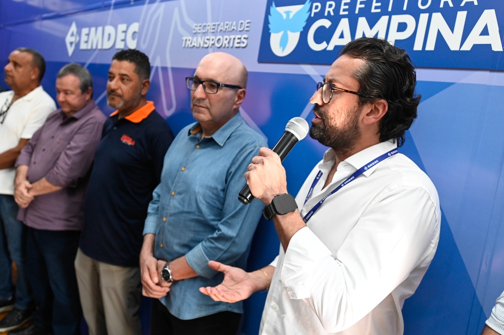O prefeito Dário Saadi e o presidente da Emdec, Vinicius Riverete, representam Campinas no encontro