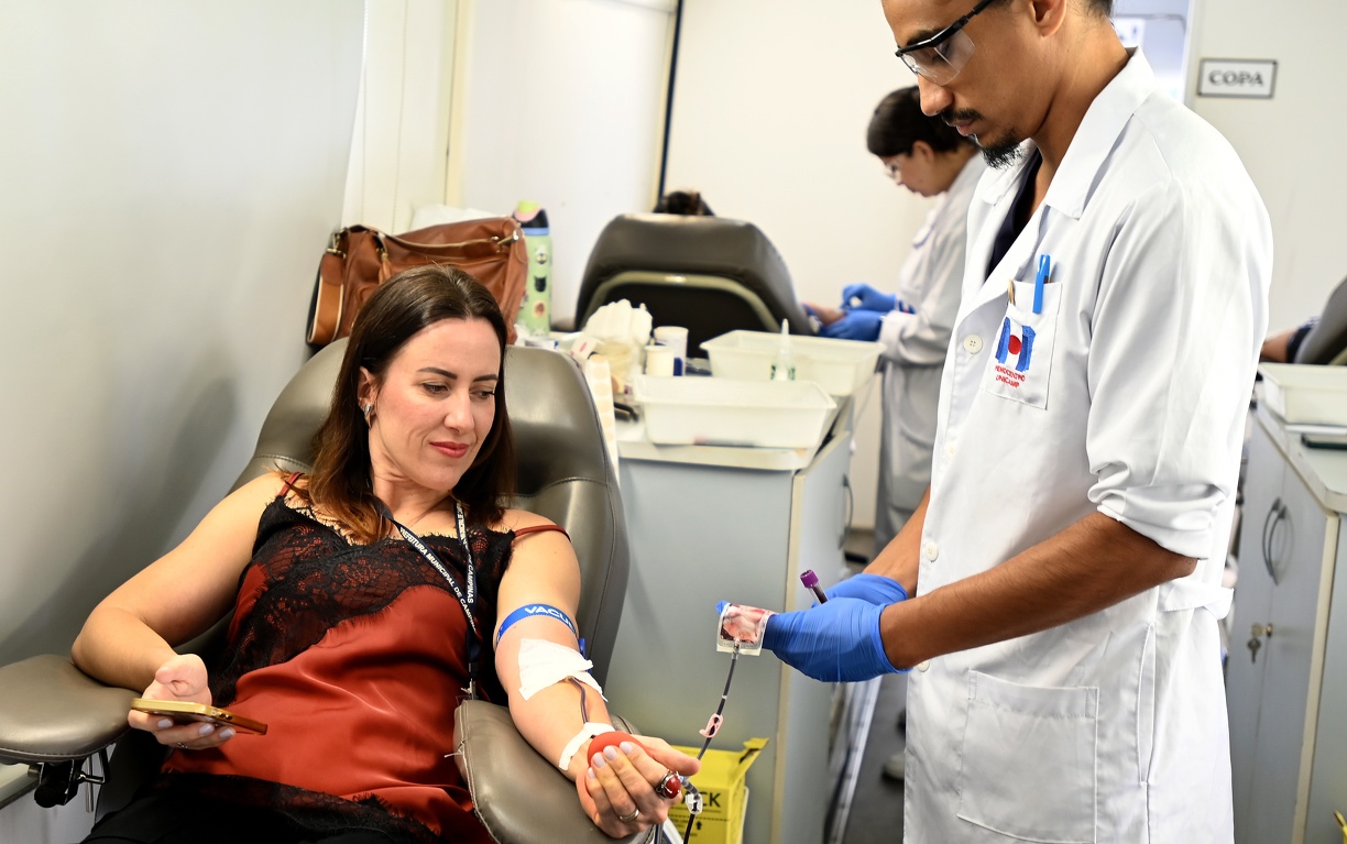 Hemocentro usará ônibus durante ação para doação de sangue