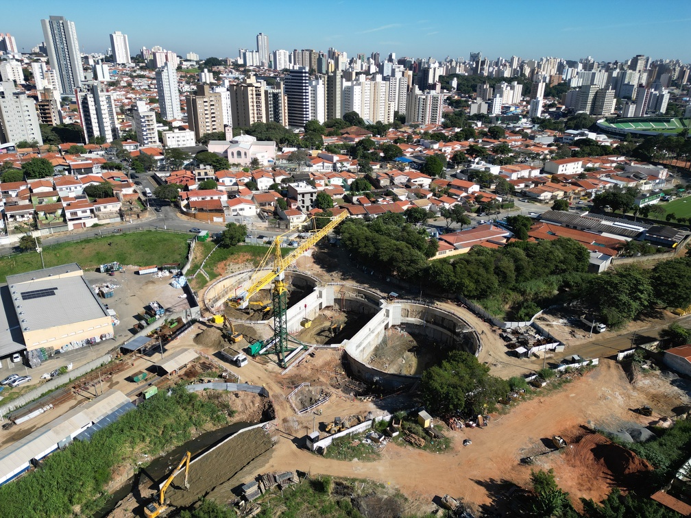 Obra de galerias na Princesa D´Oeste será conectada ao Reservatório Proença (RP 1), em construção no Jardim Paranapanema