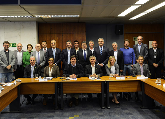 Vice-prefeito e equipe da Prefeitura receberam visitantes