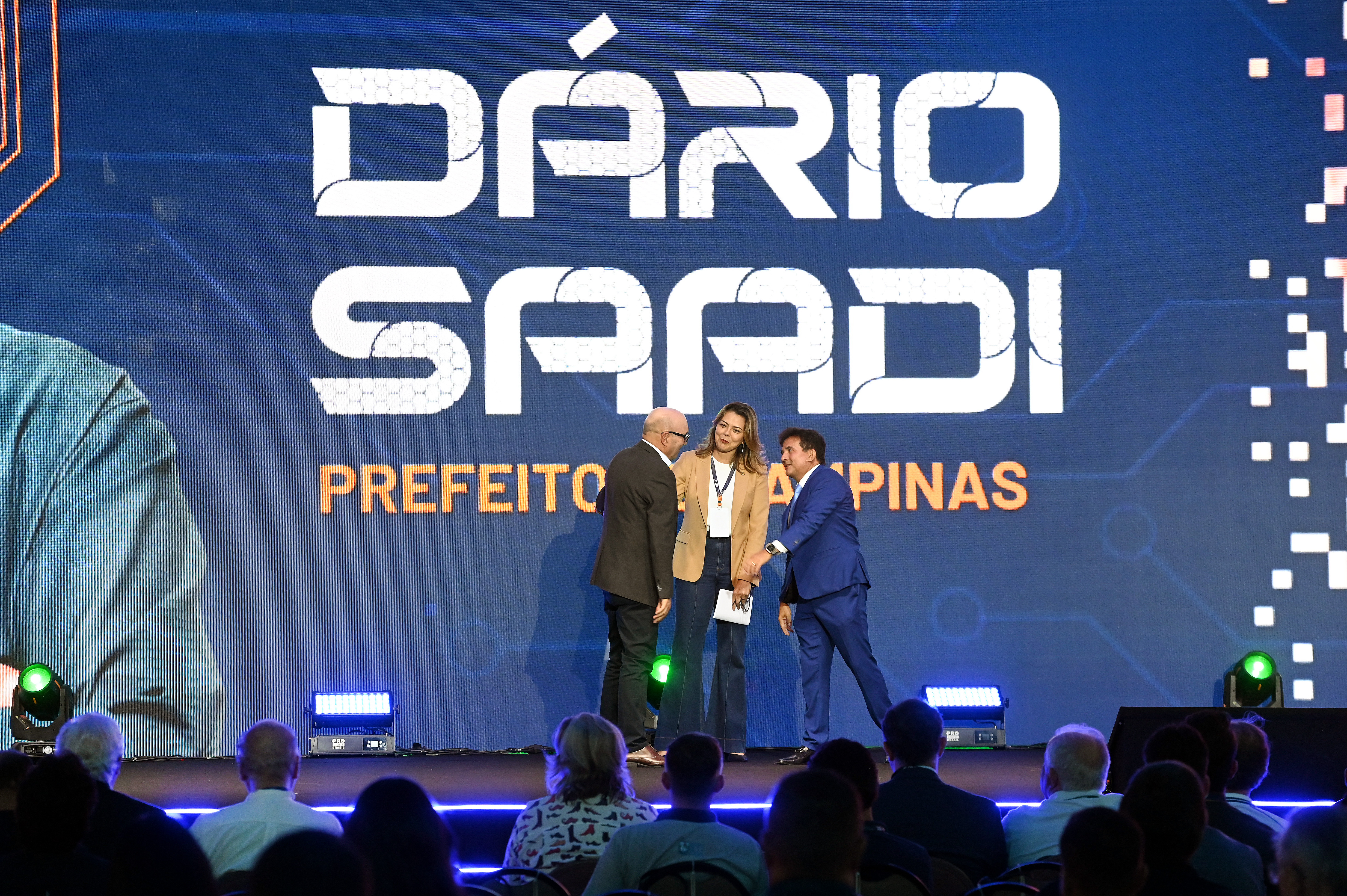 Dário Saadi com a senadora Leila Borges e o ministro do Esporte, Paulo Henrique Cordeiro