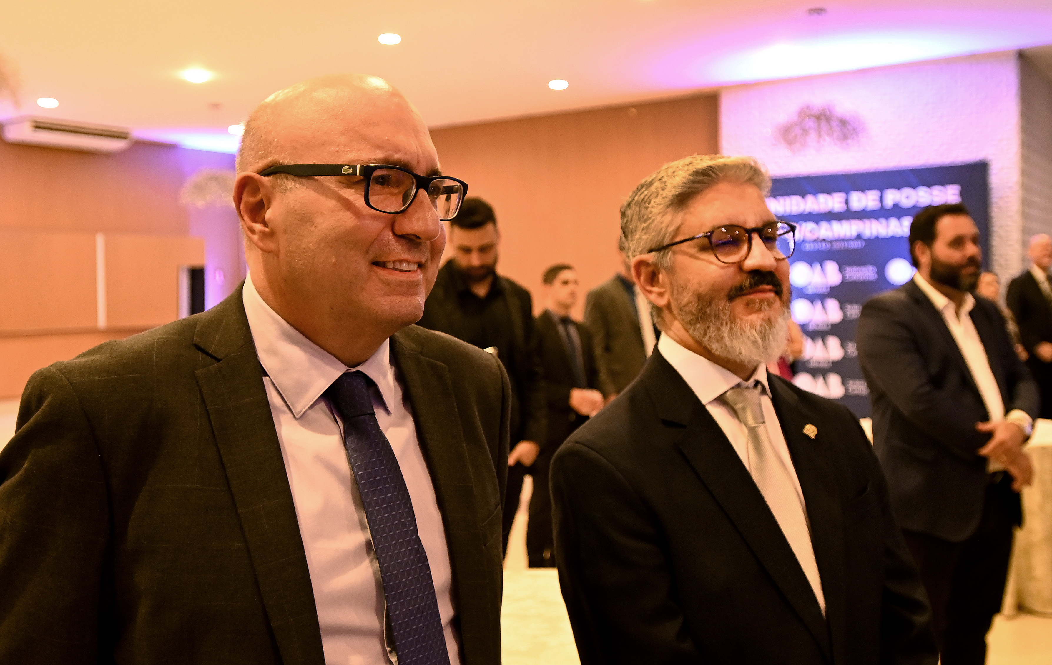 Prefeito Dário Saadi e o secretário municipal de Justiça, Peter Panutto