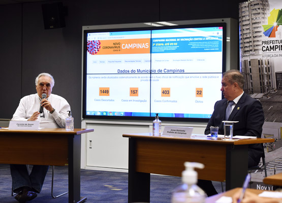 Secretário de Saúde, Carmino de Souza: inicialmente serão usados em trabalhadores da saúde e segurança