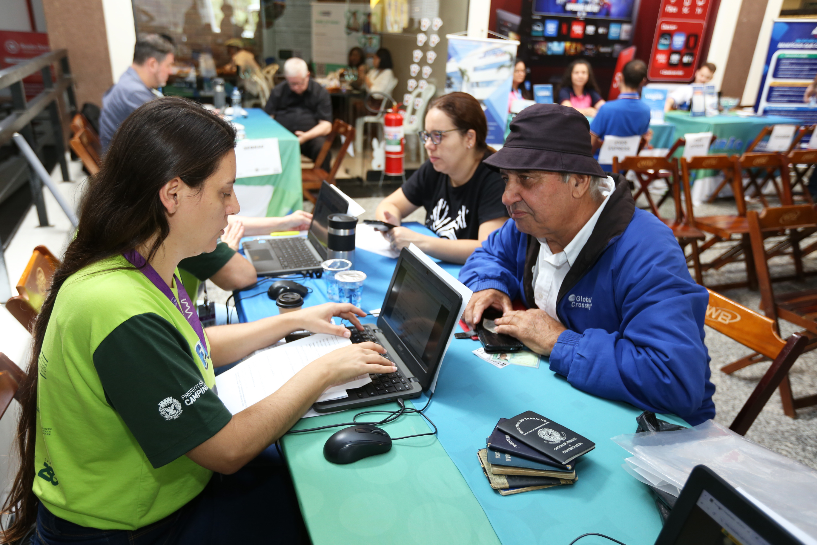 A estrutura oferecida pela Prefeitura possibilita a triagem dos candidatos e encaminhamento para a vaga mais adequada a cada perfil