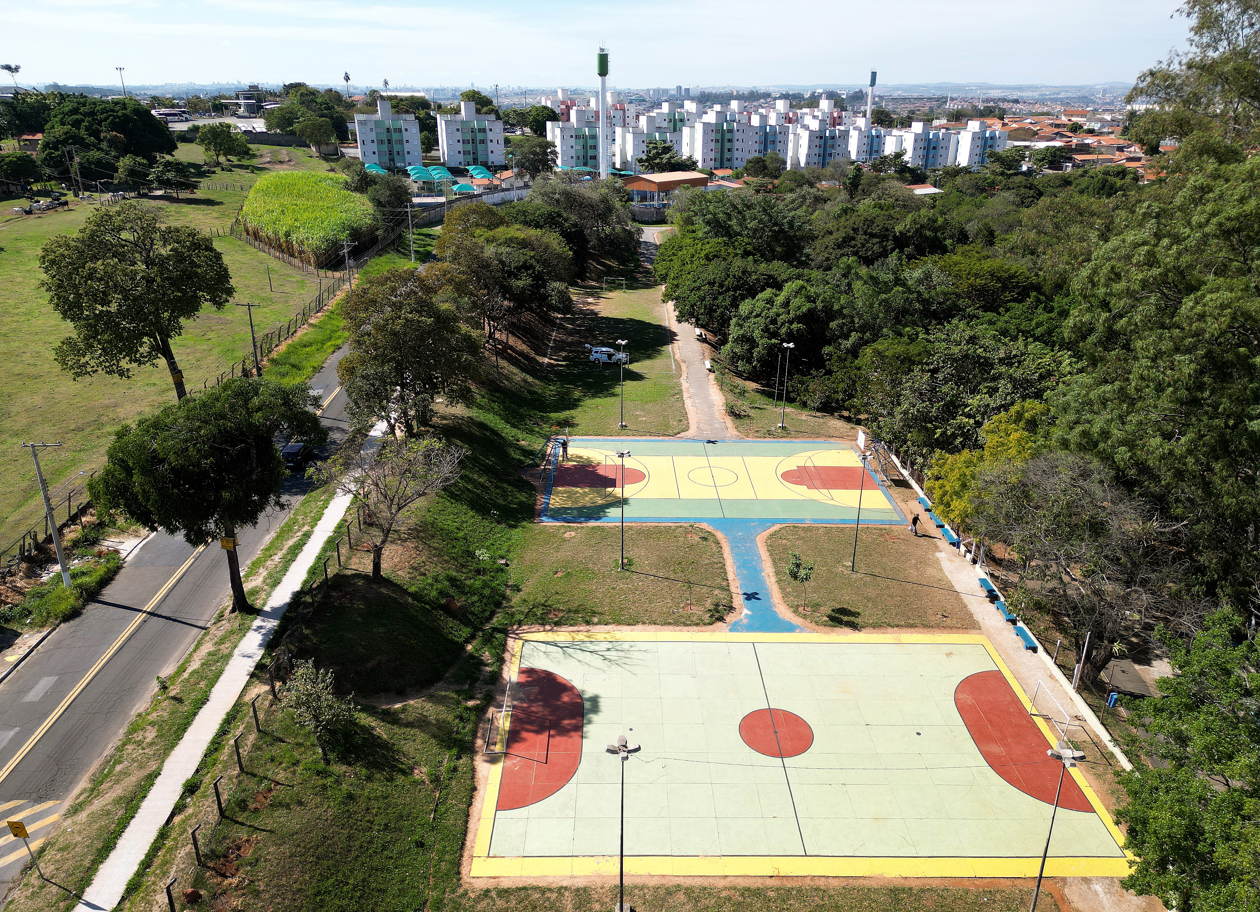 Área verde fica no Parque Valença, região Noroeste, onde o índice chegou a 84, 3 mm em 72 horas