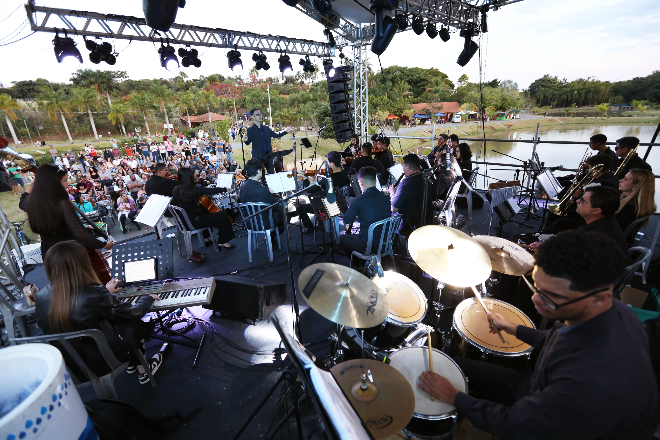 Orquestra dos Patrulheiros de Campinas se apresentou no encerramento do projeto