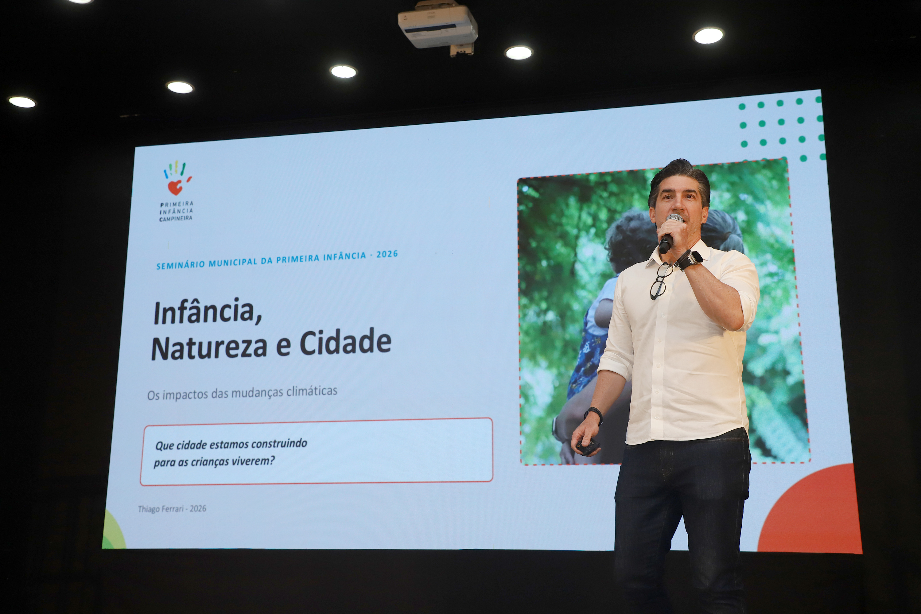 Para o diretor do PIC, Thiago Ferrari, o seminário foi uma oportunidade para analisar a realidade nacional, as ações desenvolvidas no município e os impactos percebidos pelas próprias crianças