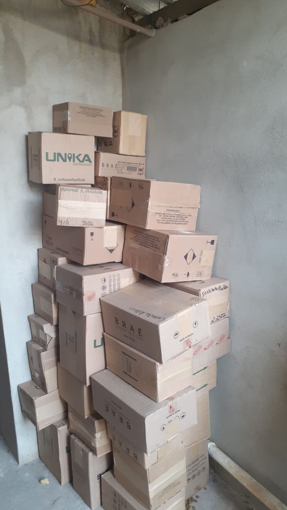 O restante da carga estava no interior da casa