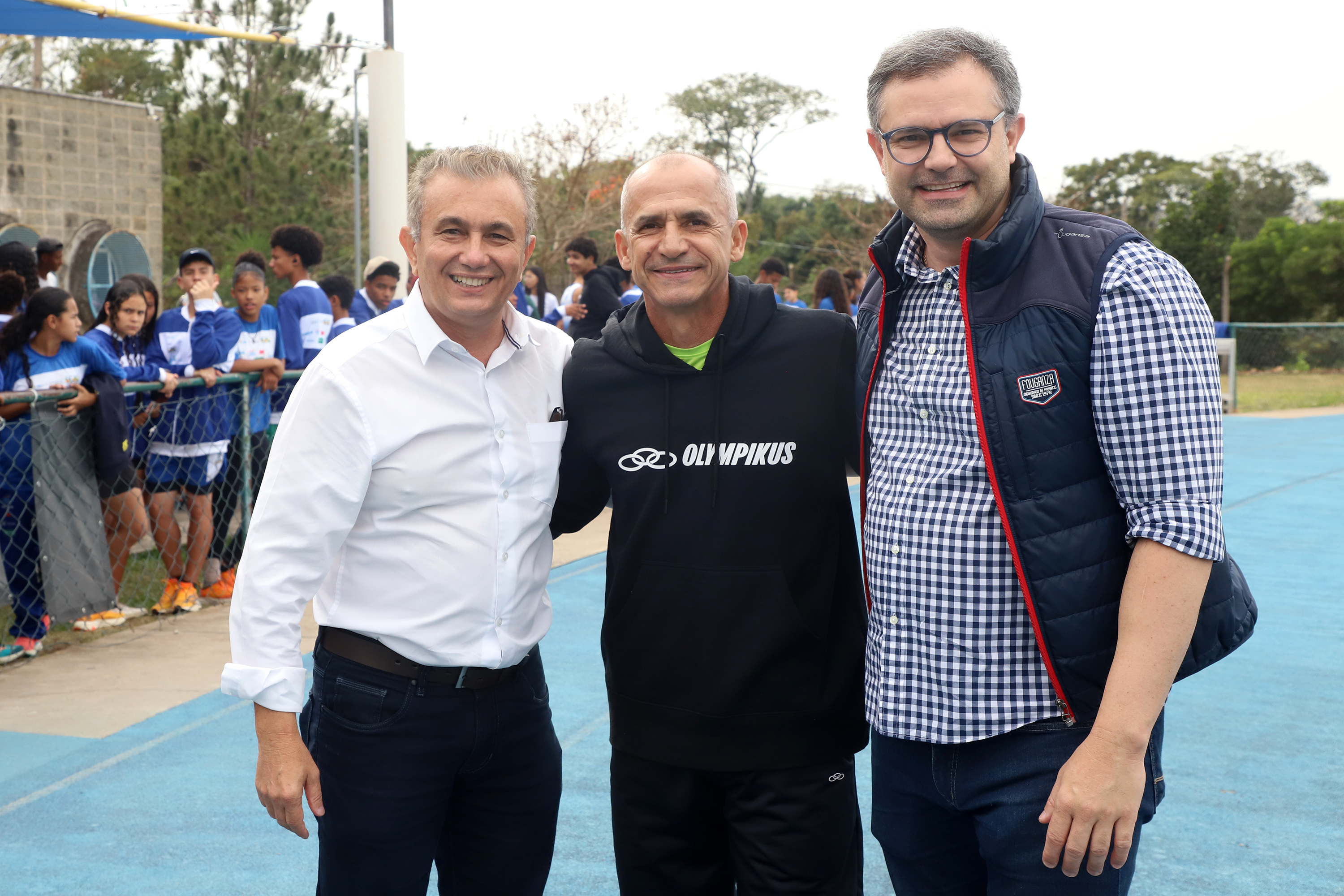 Secretário Adegas, Vanderlei Cordeiro e Fernando Vanin 