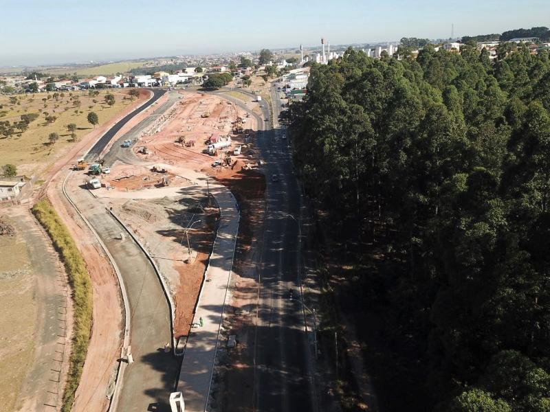 Trabalhos da construção do futuro Terminal BRT Campo Grande
