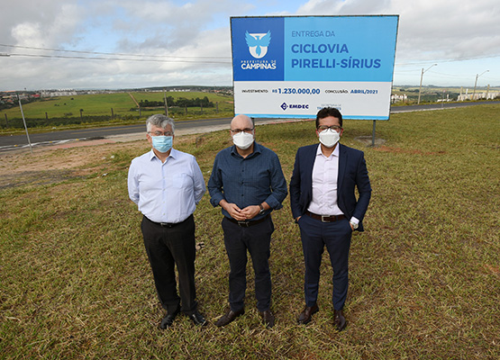 Prefeito também entregou a Ciclovia Pirelli Sírius