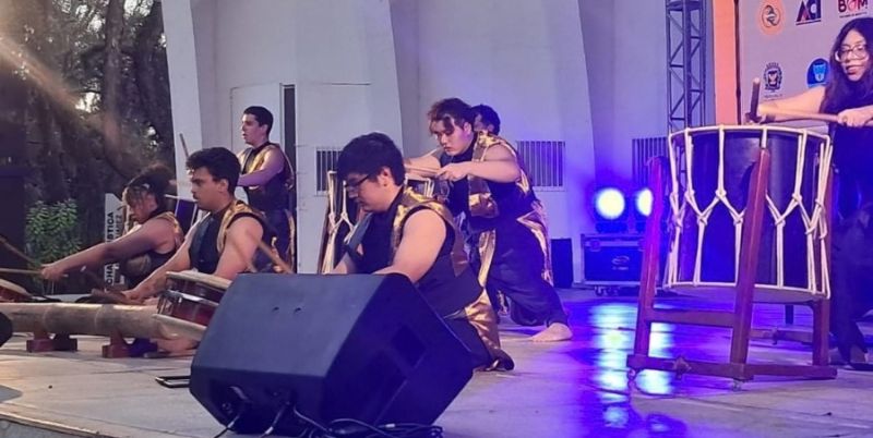 Wadaiko Shin Tsubane, grupo de tambores japoneses, foi uma das atrações do evento