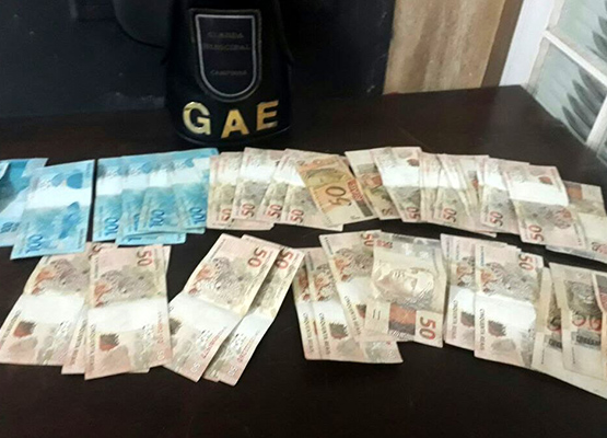 ...dinheiro foram apreendidos pela GM 