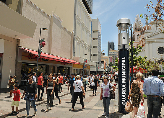 Totem na região central de Campinas
