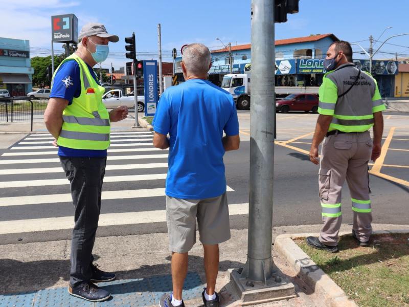 Pedestres também foram alertados sobre os riscos