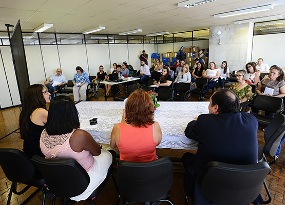 Técnicos e imprensa acompanharam a exposição