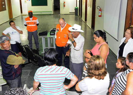 Tião, líder comunitário envolvido na atividade