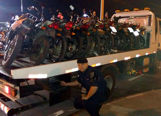Motos apreendidas