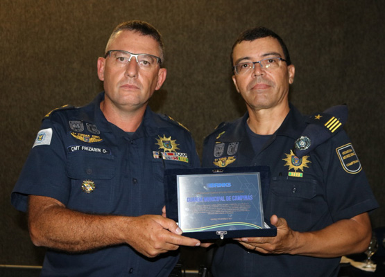 Comandante da GM, Márcio Frizarin, e subcomandante, Márcio Boldrin