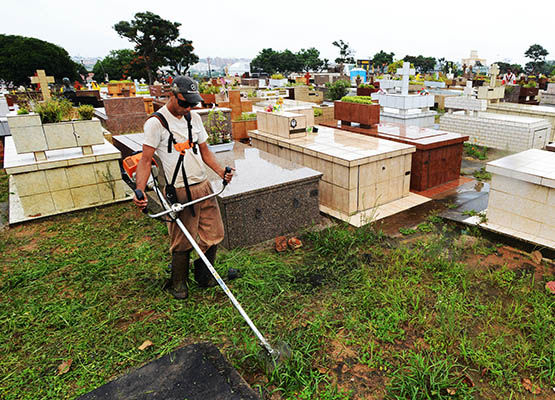 Poda da grama integrou ações