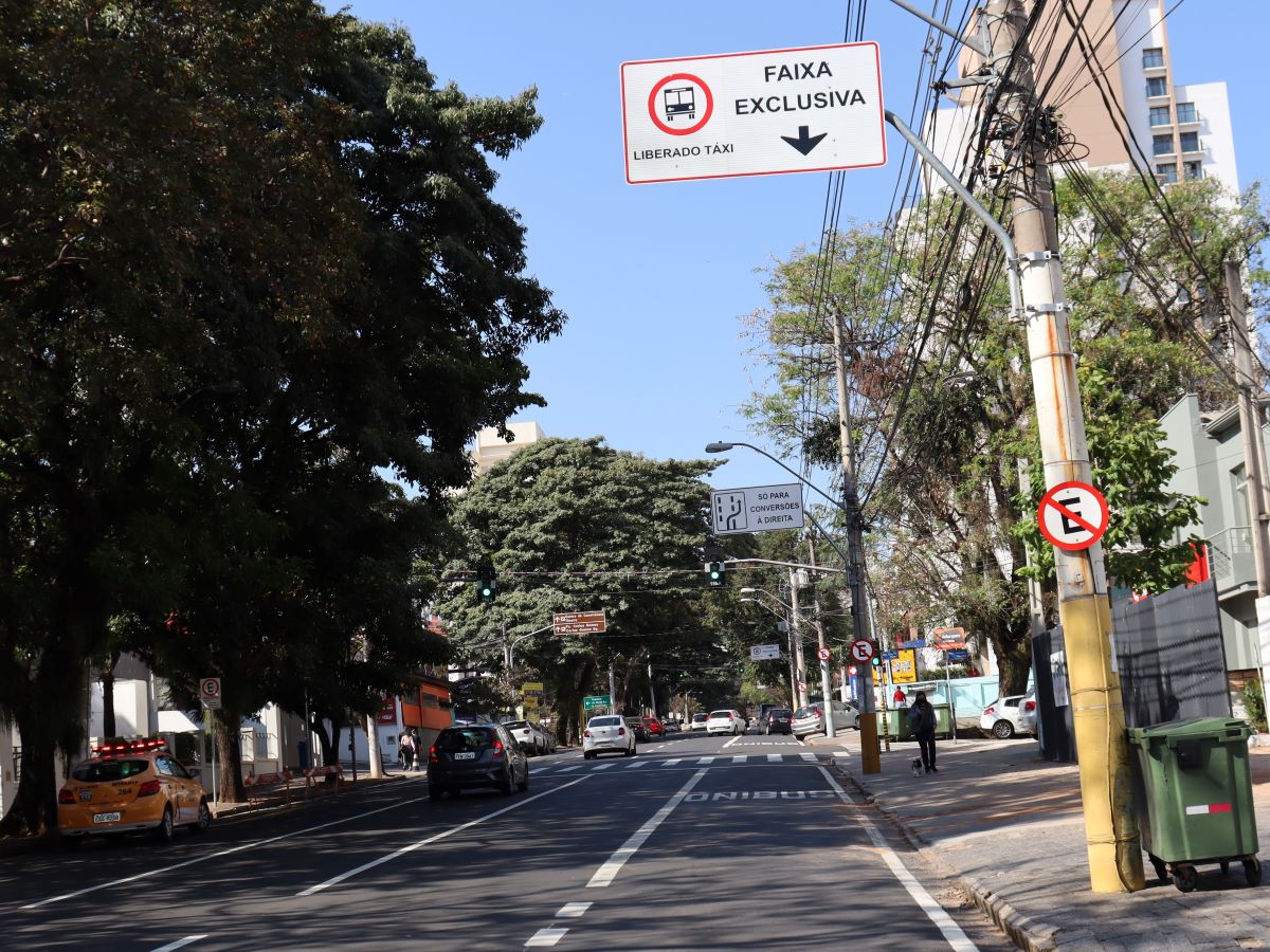 Av. Júlio de Mesquita com faixas exclusivas para transporte público coletivo a partir de segunda-feira, 16