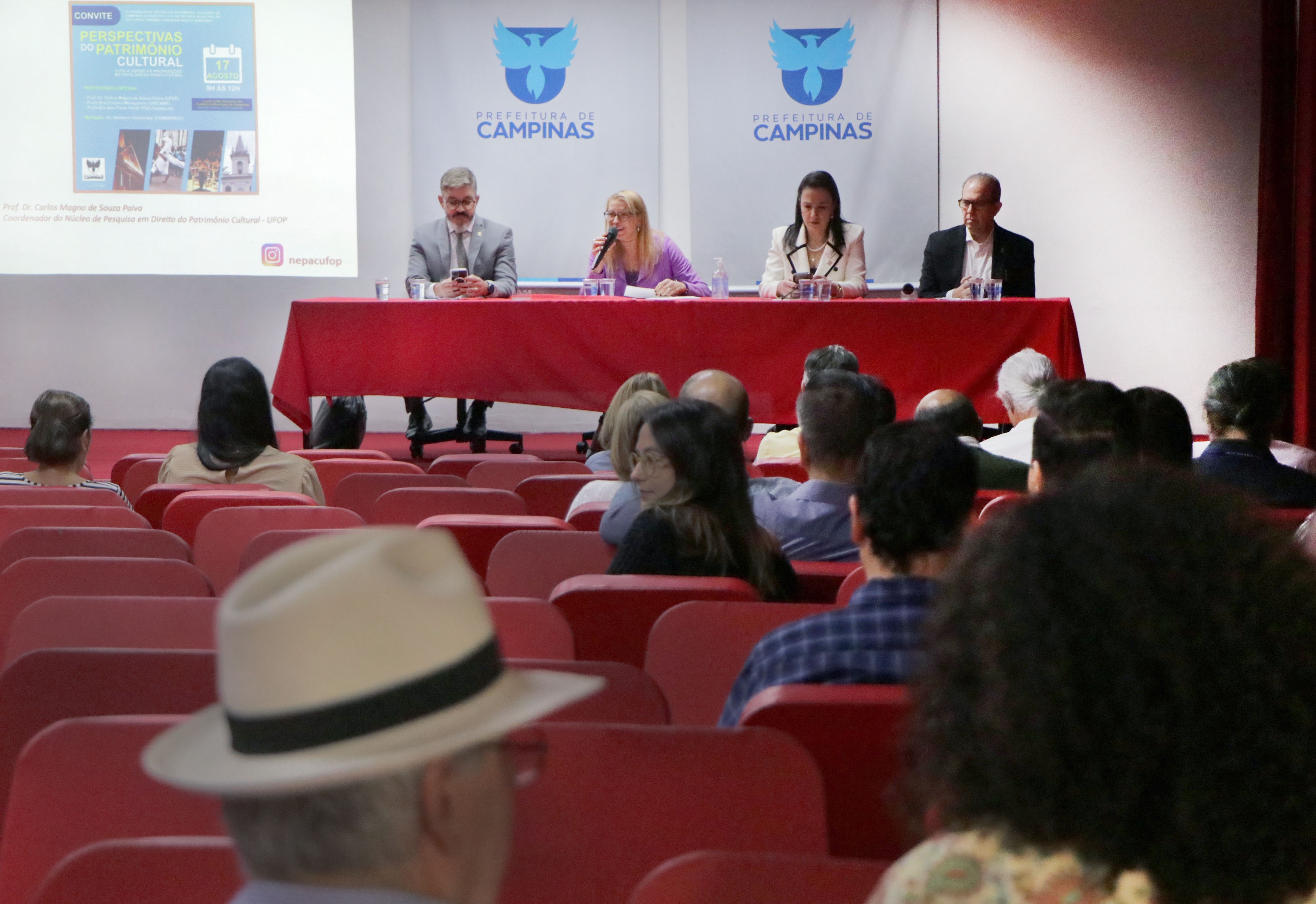 Os secretários Peter Panutto, Alexandra Caprioli, Carolina Baracat e AurÃ­lio Caiado