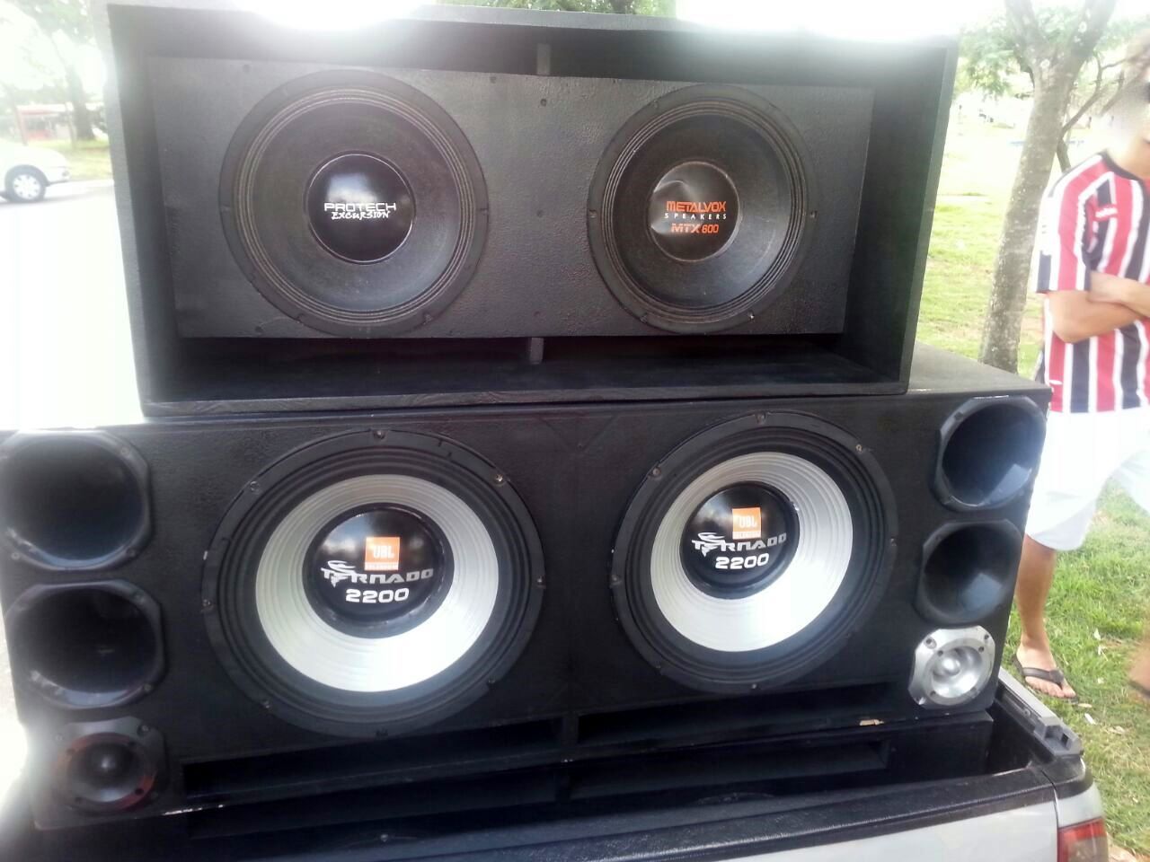 Equipamento de som em carro apreendido pela GM