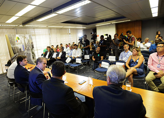 Números foram apresentados para a imprensa