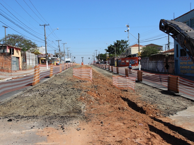 Mais um estágio das obras do BRT Ouro Verde da Av. Ruy Rodriguez 