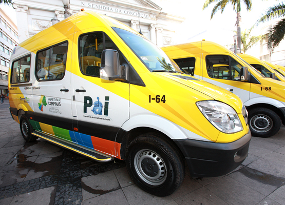 Novas vans possuem  layout com a predominância das cores amarelo e branco 