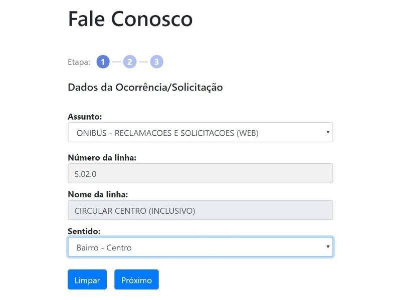 Se for o caso, depois coloque os dados da ocorrência