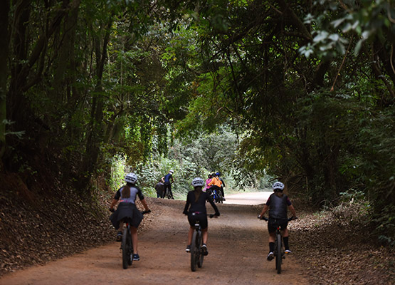 Ciclistas e pessoas caminhando foram abordadas pelos guardas municipais