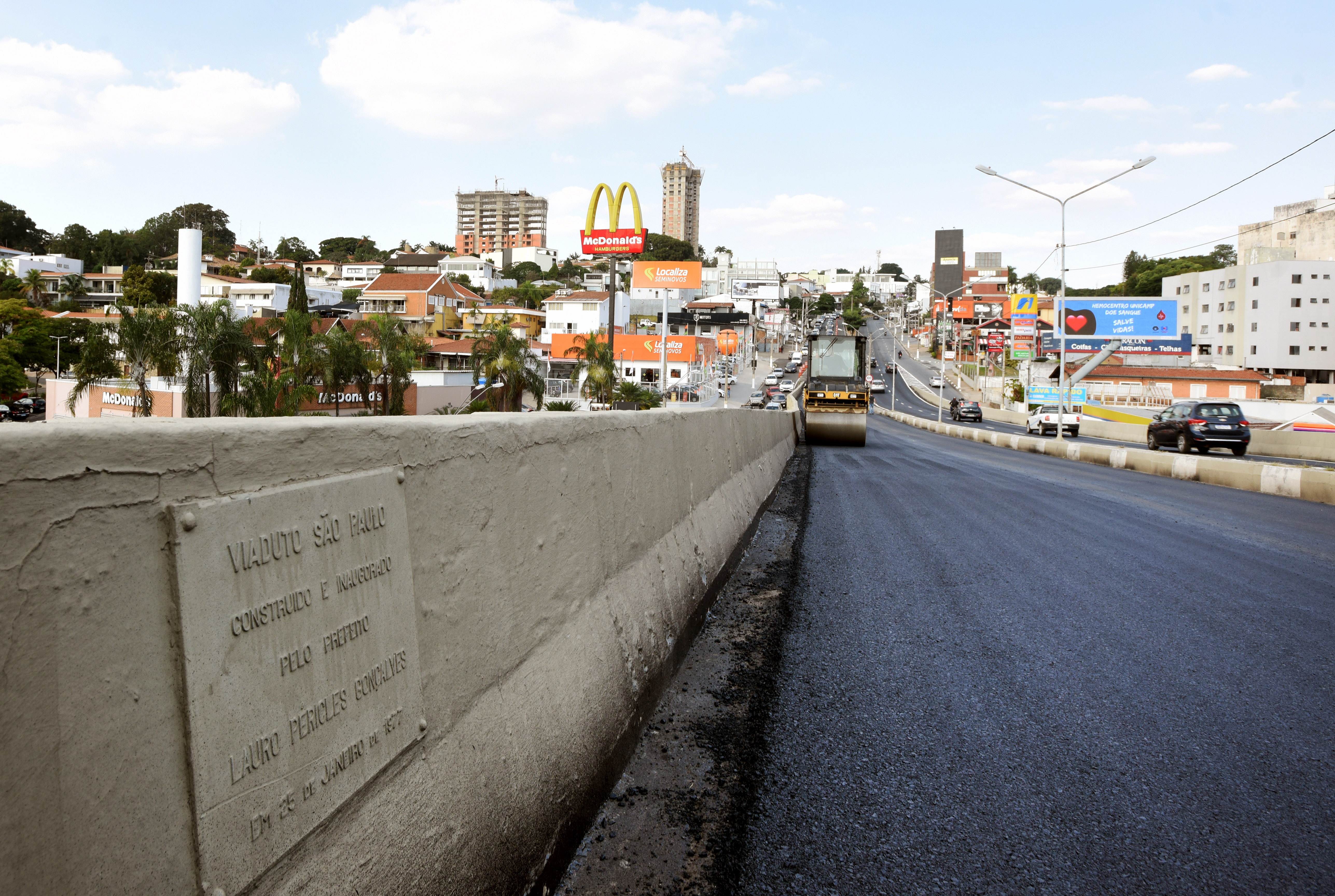 Laurão: um dos viadutos que recebeu recapeamento