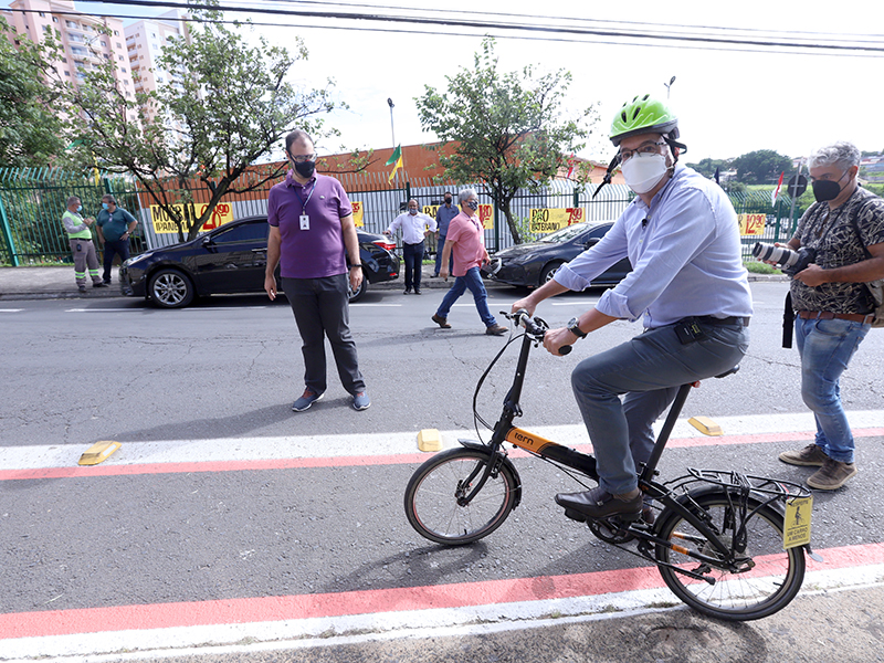 Com a nova ciclofaixa, Campinas atinge 79 km de rotas cicloviárias .