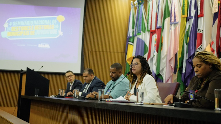O seminário reuniu durante dois dias gestoras e gestores de todo o país para discutir diretrizes das políticas públicas de juventude
