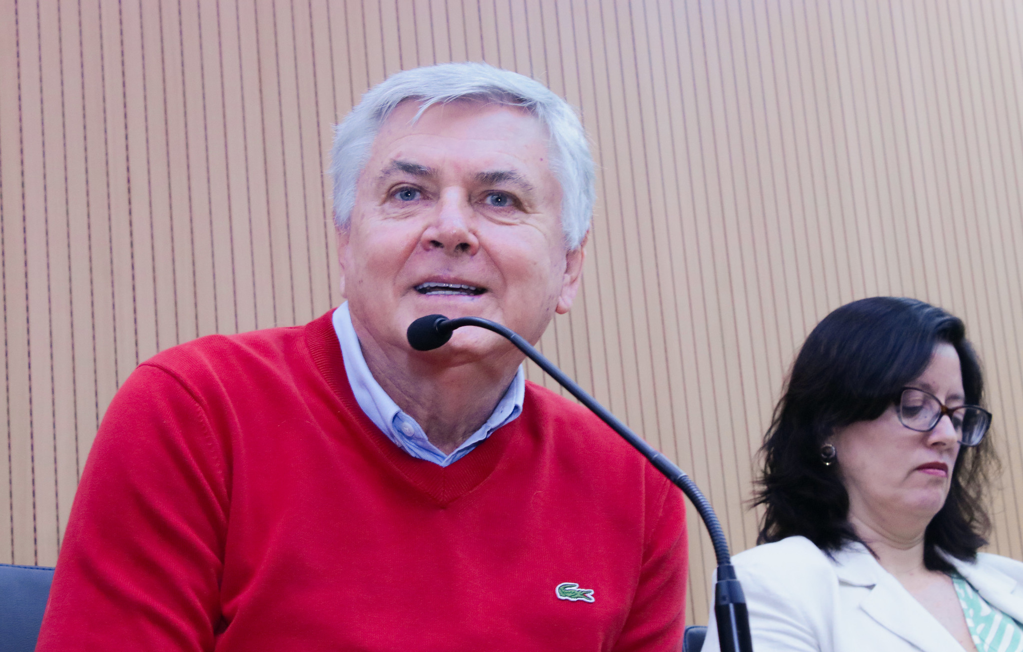 O secretário de Saúde de Campinas, Lair Zambon, durante audiência