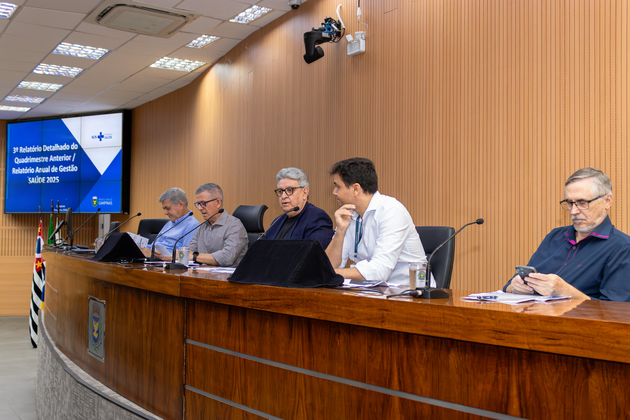 Prestação de contas da saúde de Campinas foi realizada na Câmara Municipal nesta quarta-feira, 25 de fevereiro (Crédito-Vinicius Barbosa Alves)
