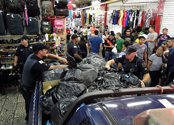 Embarcando os produtos proibidos