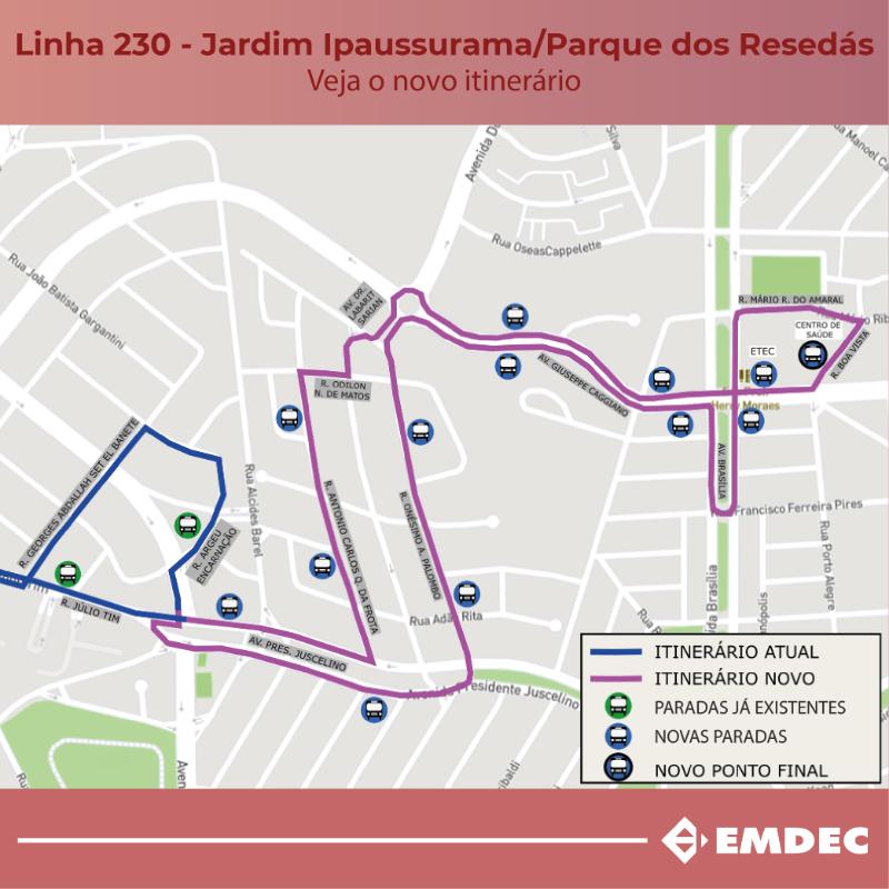 Confira as alterações no mapa