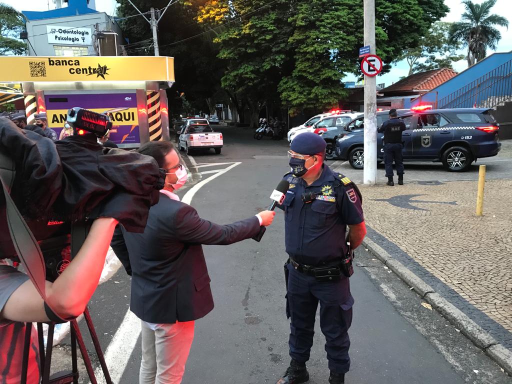 Comandante da Guarda, Márcio Frizarin, à frente da ação