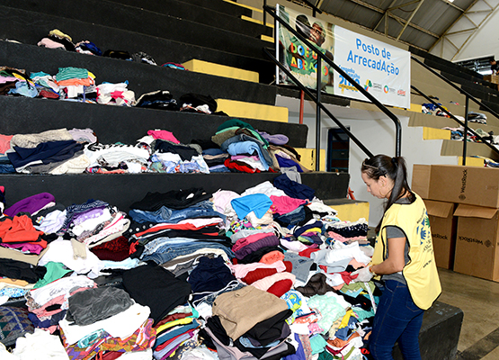 ... e muitas doações