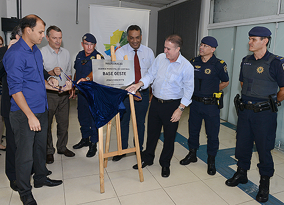 Prefeito inaugura a Base Oeste da GM no Distrito do Ouro Verde