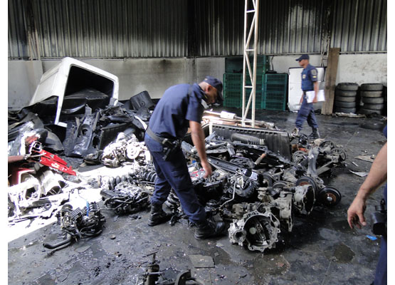 Centenas de peças automotivas denunciam atividade ilegal